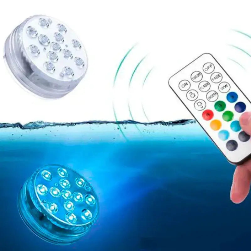 Kit de iluminación RGB para piscinas - Inalámbrico con control remoto